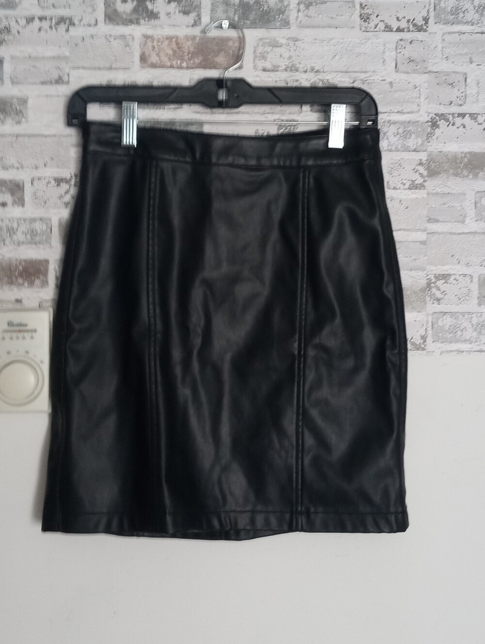 Vero Moda Black Faux Leather Pencil Skirt